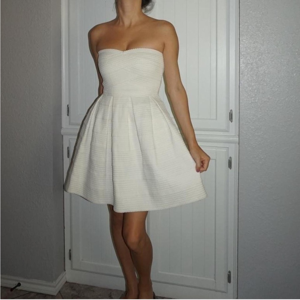 White Strapless Dress